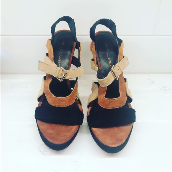 Rebecca Minkoff Suede Sandal Platform Heels - Picture 6 of 7